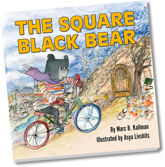 The Square Black Bear - Children's Book Cover